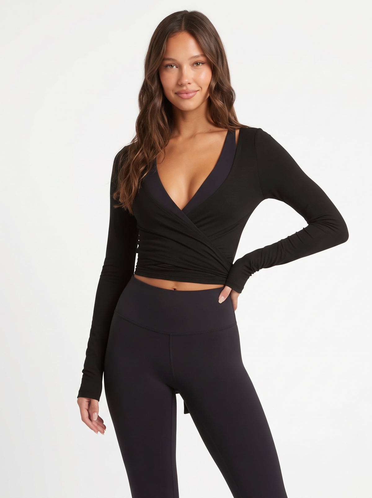 Top Ballet Wrap Negro