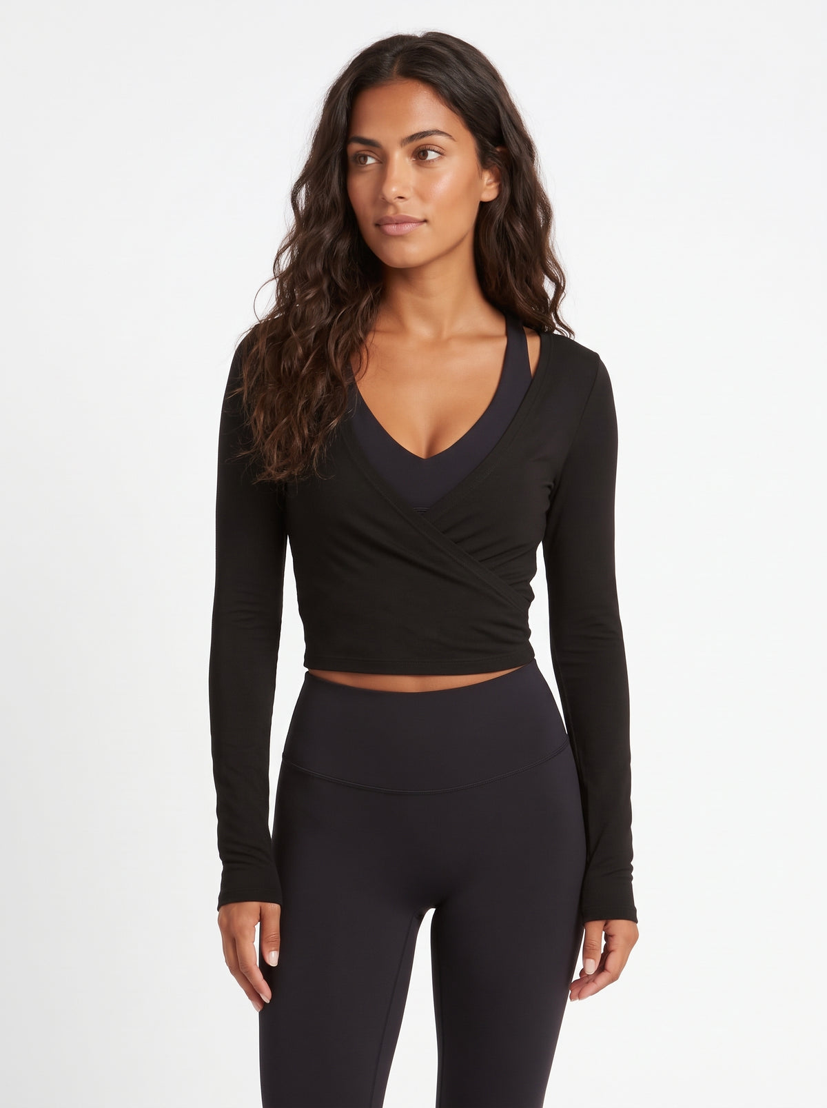 Top Ballet Wrap Negro